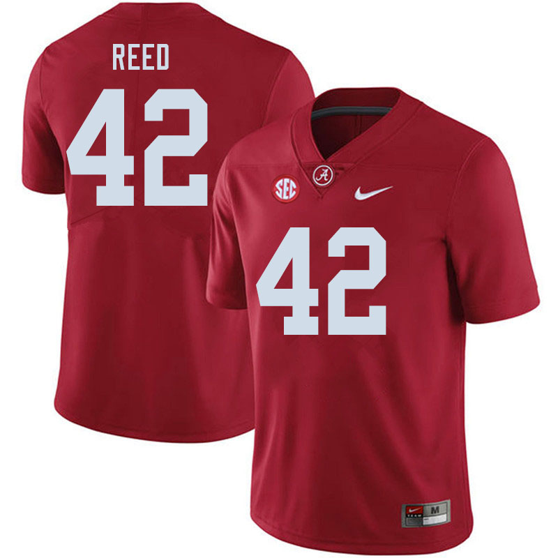 Men #42 Sam Reed Alabama Crimson Tide College Football Jerseys Sale-Crimson